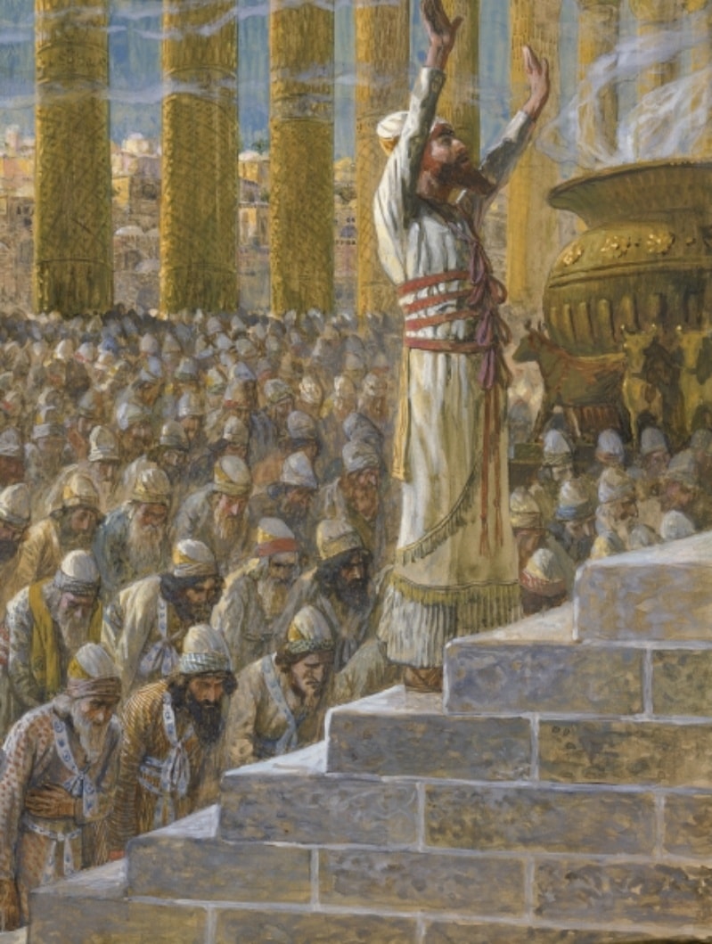 King Solomon at his Temple in Jerusalem