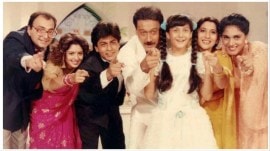 King Uncle, starring Jackie Shroff and Pooja Ruparel, also featured Shah Rukh Khan, Anu Aggarwal, Nagma, Paresh Rawal, Sushmita Mukherjee, and Deven Verma in significant roles.