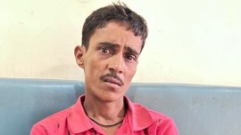 man threw stones on AC local train, POLICE arrested man, indian express news