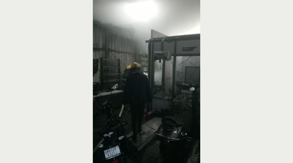 Fire at automobile service centre in Pune’s Sinhagad Road, 25 two