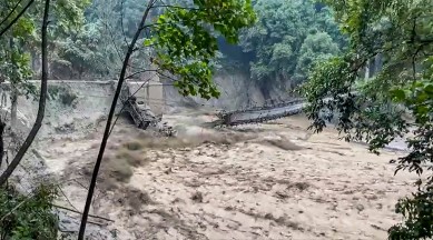 Flood in Sikkim