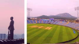 ICC officials trooping into Pune's breezy MCA stadium at Gahunje call the Gahunje ground, 'mini Dharamshala'. (PHOTOS: Shivani Naik)