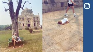 Pat Cummins explores Delhi with his family on day out