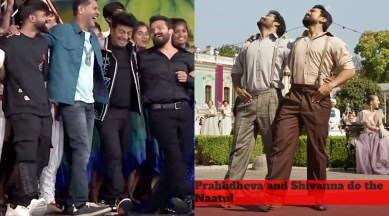 Prabhdheva and Shivarajkumar dance to Naatu Naatu