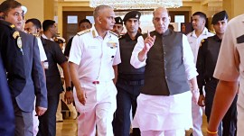 Indian Navy chief Admiral R Hari Kumar