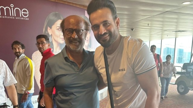 Rajinikanth with Irfan Pathan