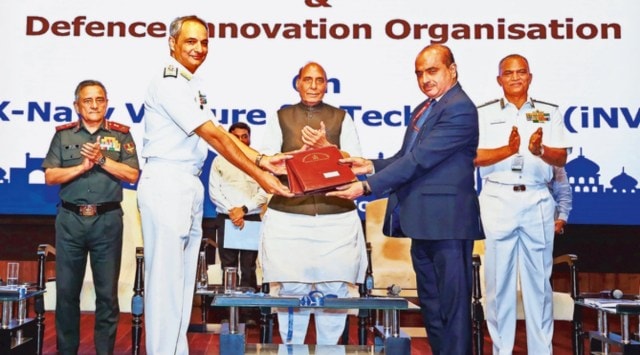 Swavlamban 2.0, rajnath singh, Naval Innovation and Indigenisation Organisation (NIIO), Futuristic Infantry Combat Vehicle, Articulated All-Terrain Vehicles, Remotely Piloted Air Borne Vehicles, India news, Indian express, Indian express India news, Indian express India