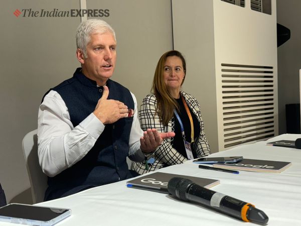Google senior VP of devices and services Rick Osterloh speaking to indianexpress.com. 
