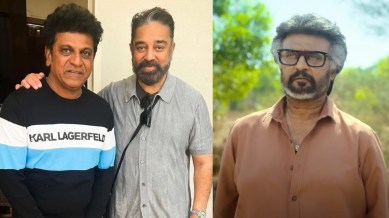 Shivanna with Kamal (L) and Rajinikanth