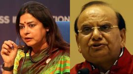 Meenakshi Lekhi and LG V K Saxena