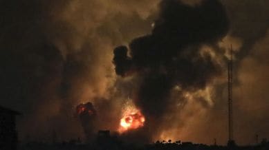 The military said that action was carried out in order to “prepare the battlefield” ahead of a widely expected ground invasion. (OCT 27)