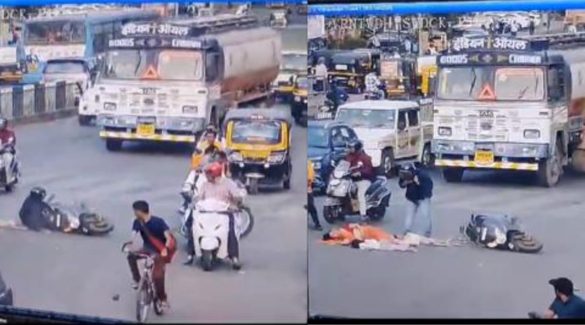 Twin sisters killed, parents hurt after fuel tanker hits two-wheeler ...