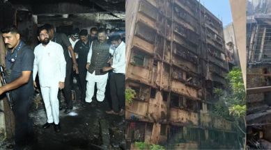 Mumbai: goregaon building on fire