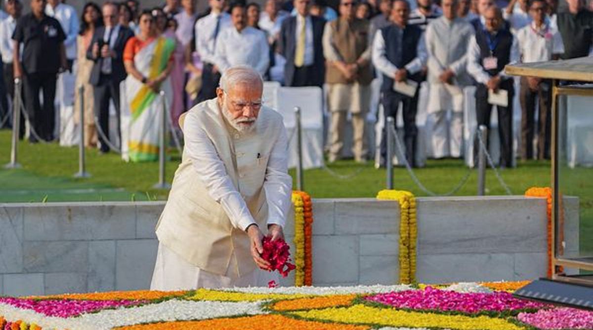 PM Modi Rajghat