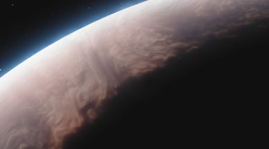 Artist's concept of exoplanet WASP-17b.