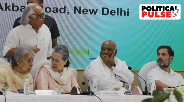 congress, cwc meet, sonia gandhi, rahul gandhi, kharge, jairam ramesh