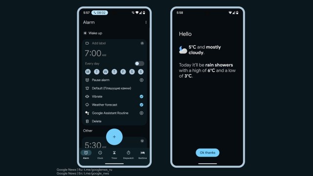 Google Clock | Google Clock new features | Google Clock weather info