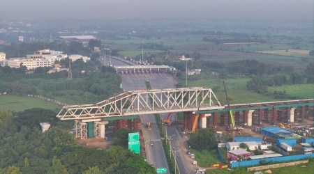 Surat steel bridge, Mumbai Ahmedabad High Speed Rail Corridor, Mumbai-Ahmedabad High Speed Rail Corridor, NSHRCL, Bullet train Mumbai Ahmedabad, Indian Express Ahmedabad