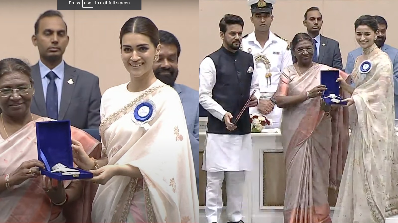 Ranbir Kapoor Cheers For Wife Alia Bhatt As She Receives National Film Award Kriti Sanon Looks