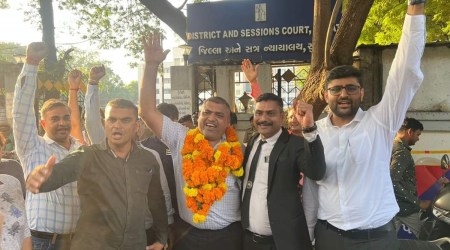 AAP corporator gets bail, Vipul Suhagiya slapped staff member, Vipul Suhagiya arrest, police action contractor, indian express news