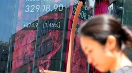 In South Korea, the Kospi jumped 2.5 per cent, to 2,462.10 after Samsung Electronics reported improved quarterly earnings. Samsung's shares surged 4.4 per cent, while SK Hynix's were up 3.3 per cent.