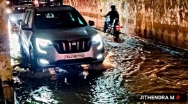 bengaluru heavy rain, waterlogging, indian express