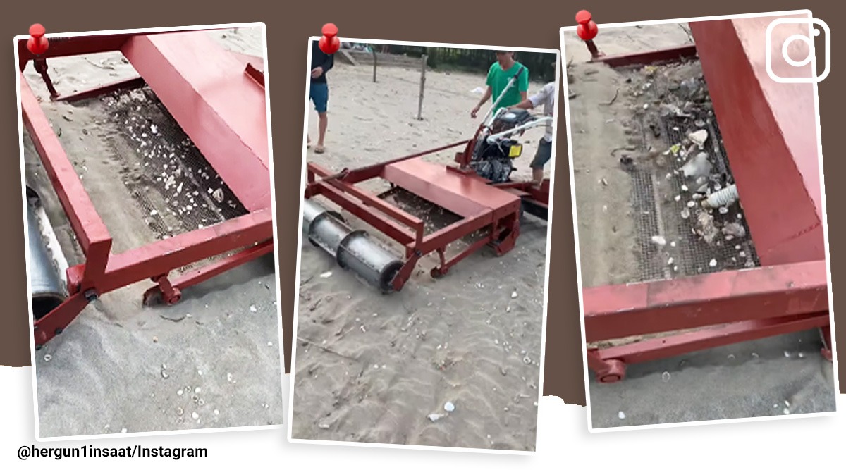 beach cleaning machine