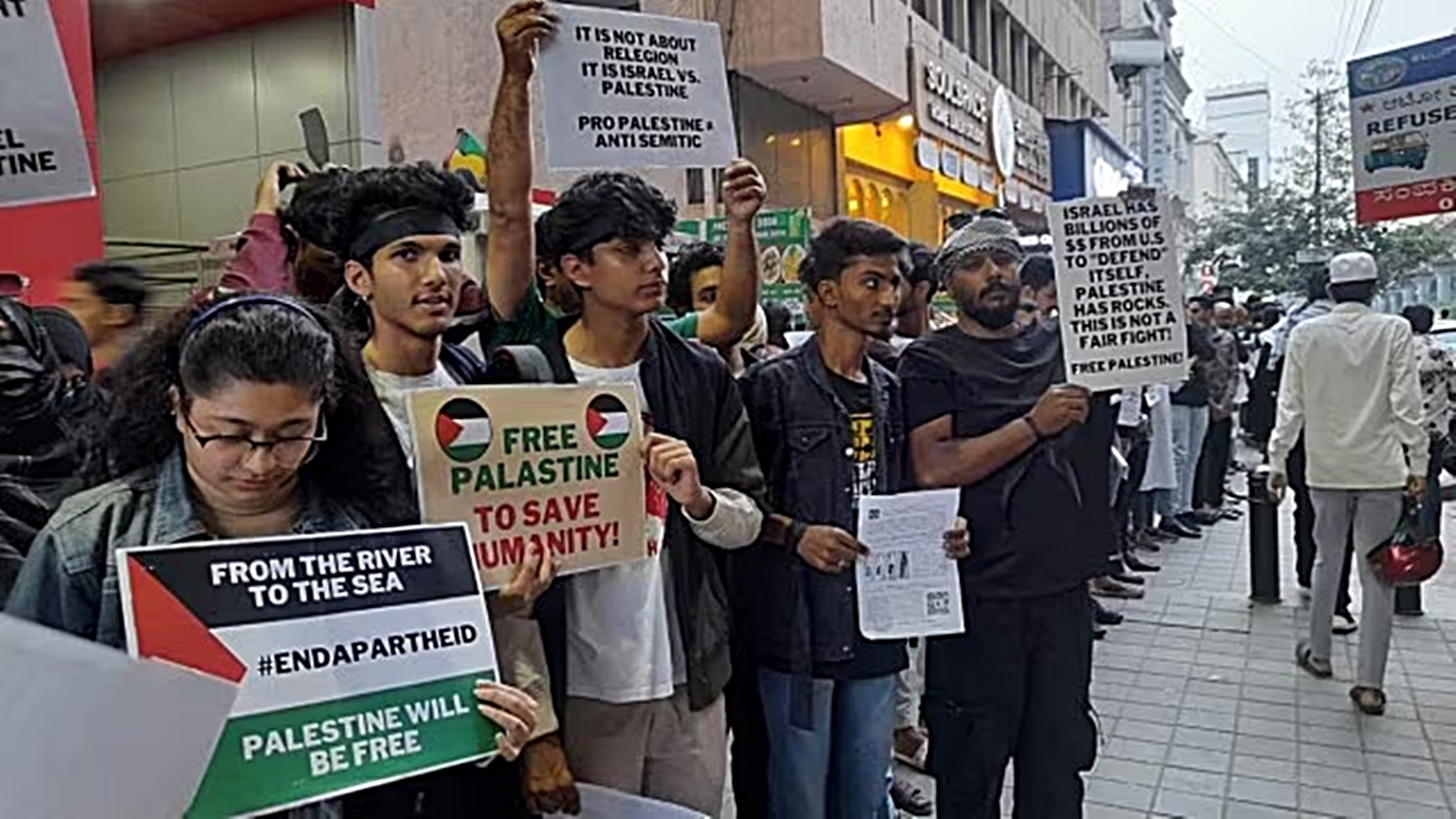 Pro Palestine Protest Bangalore