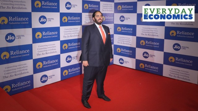 Anant Ambani before a Reliance AGM in 2019.