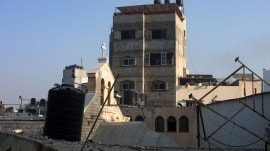 Greek Orthodox Saint Porphyrius Church damaged by an Israeli strike, in Gaza City