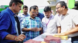 demolition waste recycling factory, arvind kejriwal, Aam Aadmi Party news, waste recycling plant at Jahangirpuri, European technology, indian express news