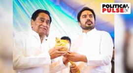 Vikram Mastal with former Madhya Pradesh Chief Minister Kamal Nath. (Facebook/Vikram Mastal)