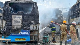 bengaluru buses fire