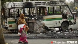 At Ghonda Chowk in Jafrabad after the riots. (Express File)