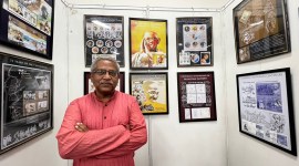 Mahatma Gandhi stamps releasE, mk Gandhi, Sankha Samanta, Exhibition, mAHATMA GANDHI, INDIAN EXPRESS NEWS
