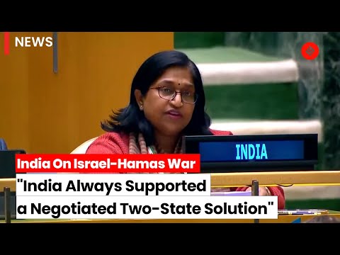 Un Address India Supports Two State Solution Condemns Terrorism And Calls For Gaza Aid The