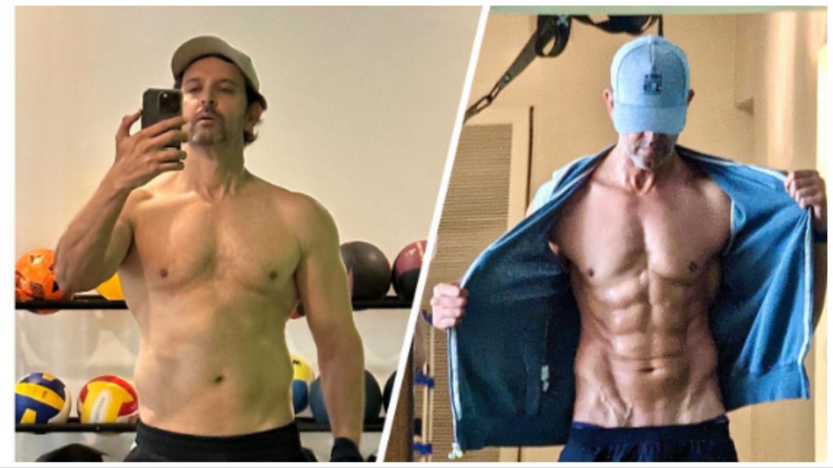 Hrithik Roshan shares before and after pics as he gets jaw-dropping abs,  thanks partner Saba Azad: 'Having a partner who is likeminded' | Bollywood  News - The Indian Express
