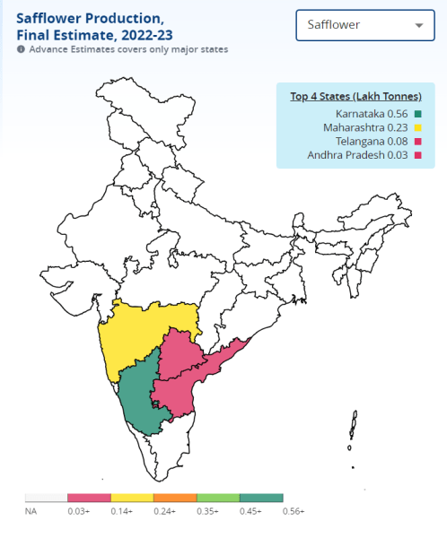 Safflower production estimate 