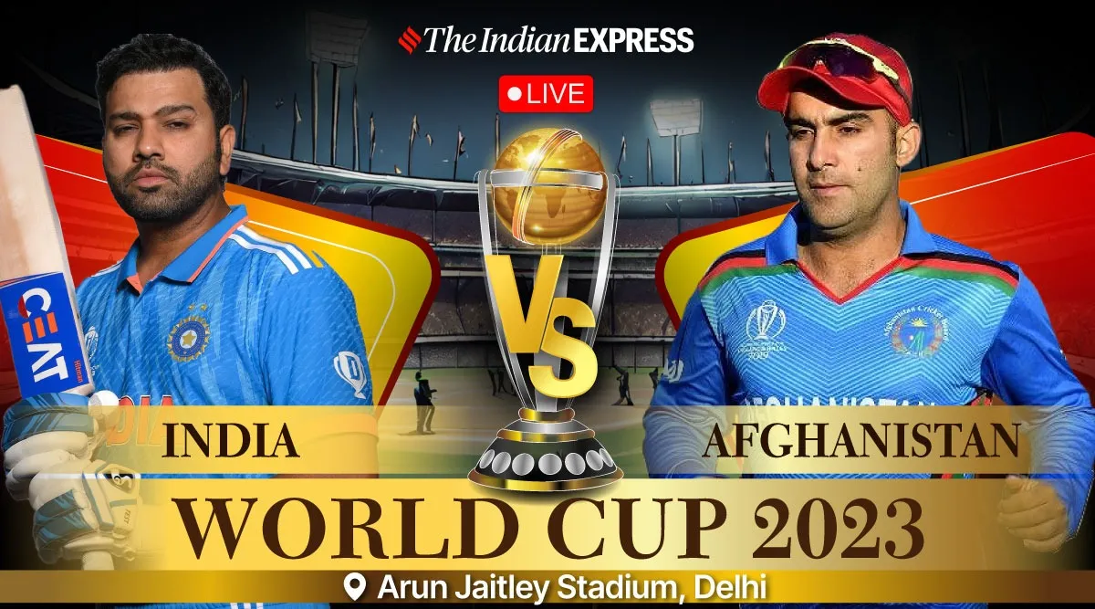 India vs Afghanistan Live Score, World Cup 2023 Toss, playing XI