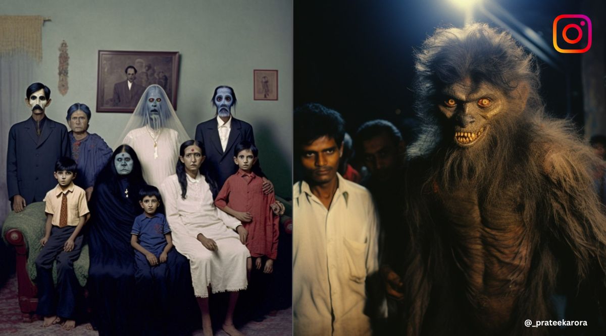 Indian ghosts AI art