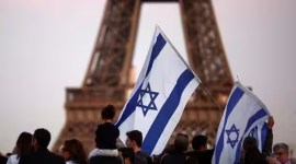 Israel flag, Israel flags on streets, israel flag sticker, people pasted israel stickers, Israel flag on roads, social harmony, FIRs lodged, indian express news