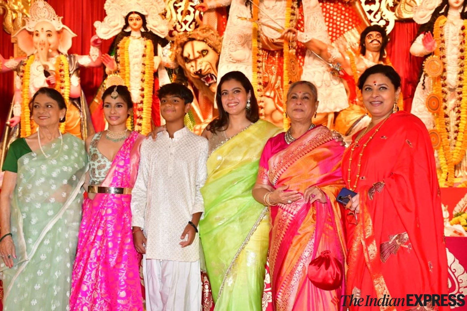 Image of Indian Women in traditional attire during Durga Puja-JP321521-Picxy