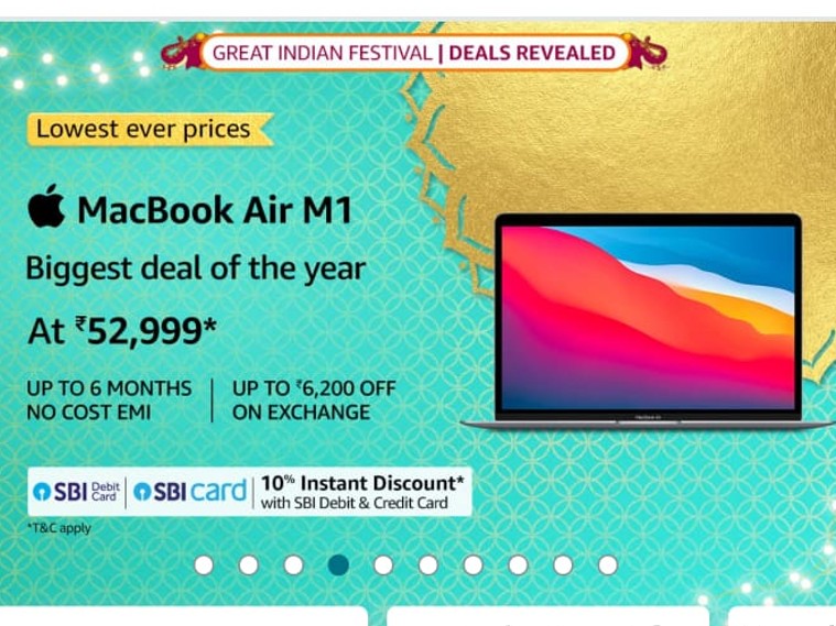 Apple MacBook Air M1 gets a massive ₹30,000 ahead of  Great Indian  Festival. Offer details