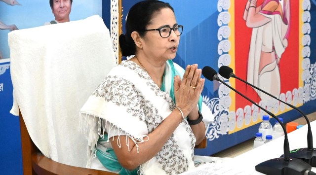 Mamata Banerjee Puja inaugurations, Navratree news, Durga Puja pandals in Kolkata virtually, indian express news
