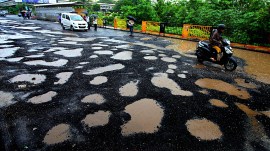 Mumbai roads concrete