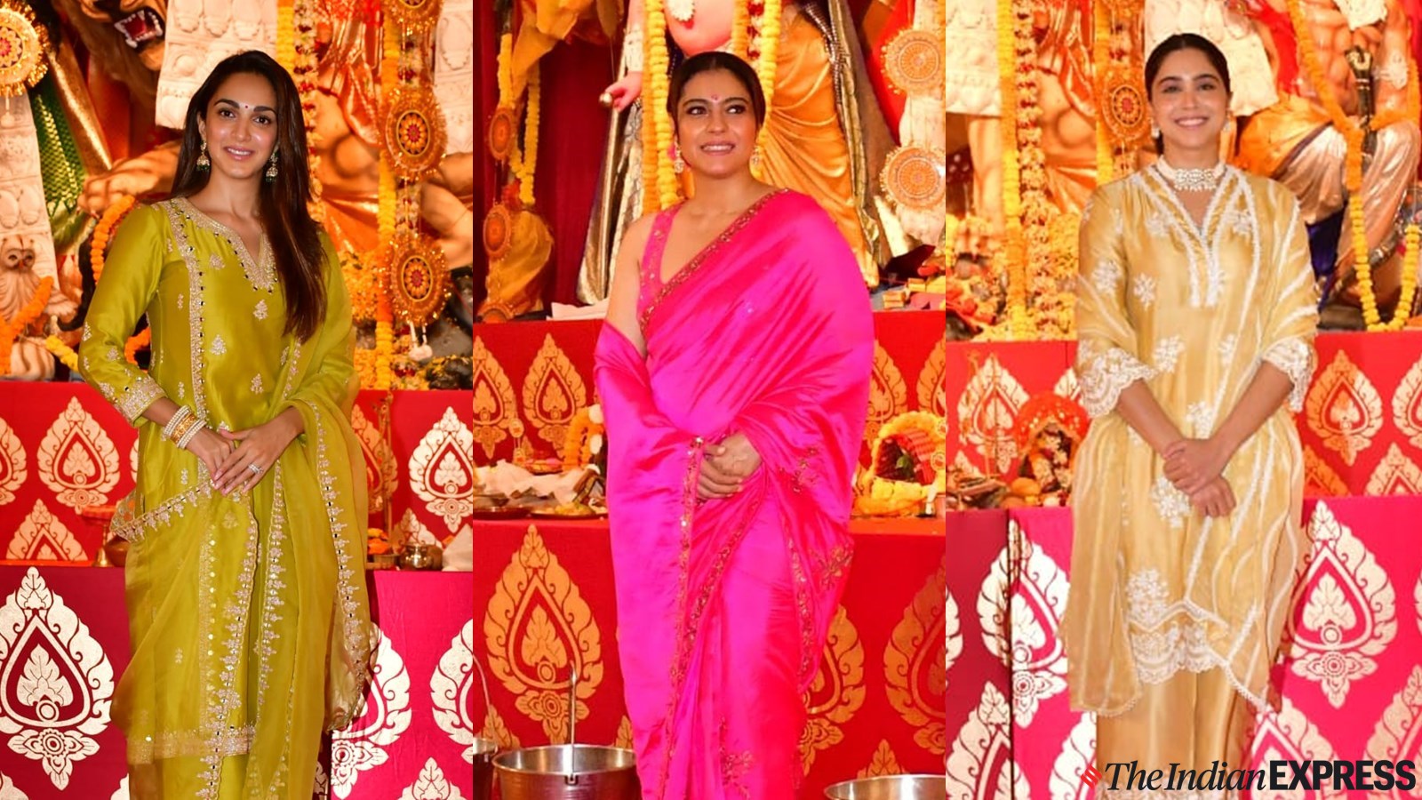 Kajol Chodai Video Hd - Kiara Advani to Kajol, celebs visit Durga Puja pandals in style