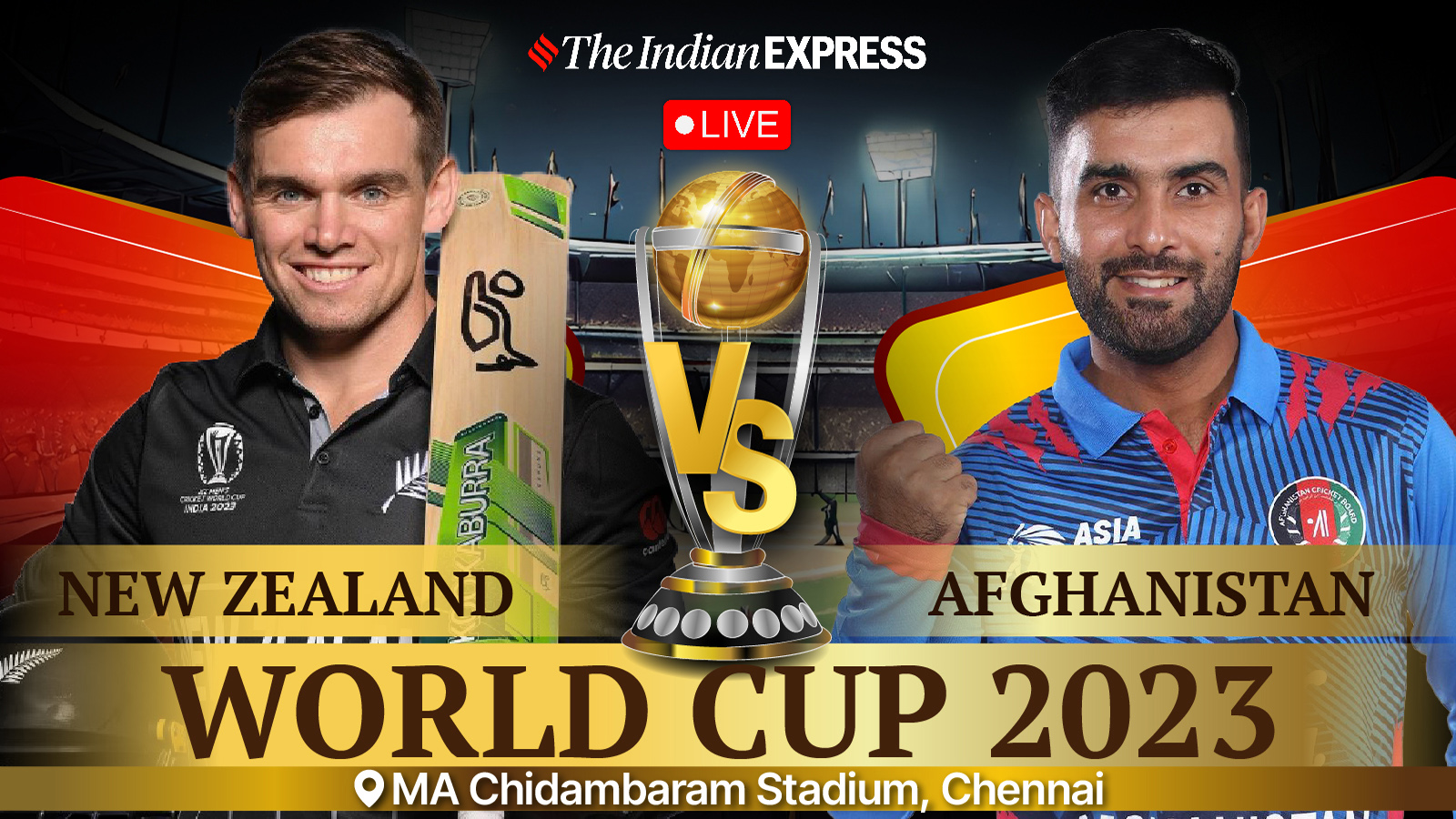 New Zealand vs Afghanistan Live Score, World Cup 2023 NZ in big trouble after going four down