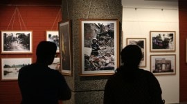 exhibition at India Habitat Centre, element of humanity, 2015 nepal earthquakes, award-winning work of Goonj, social entrepreneurship, 2008 Bihar floods, nbatural disaster, indian express news