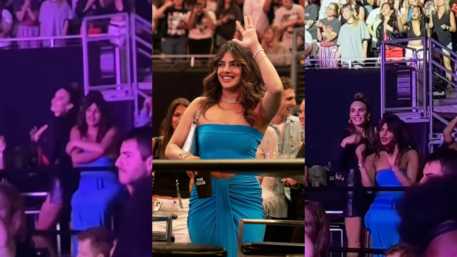 Priyanka Chopra looks gorgeous in blue as she dances with friend Elizabeth  Chambers at Nick Jonas' concert; fans call her 'best wife' | Bollywood News  - The Indian Express