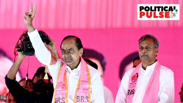 KCR at a public meeting in Jangaon